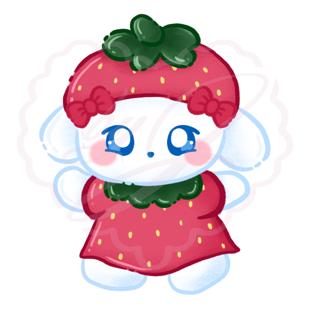 Strawberry Tichi Sticker