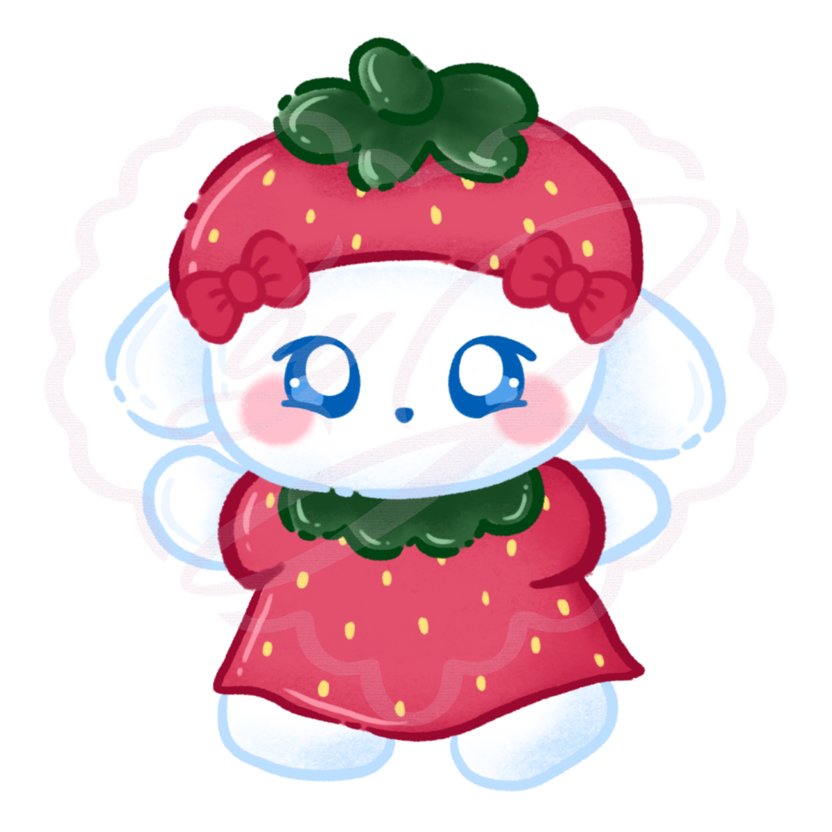 Strawberry Tichi Sticker
